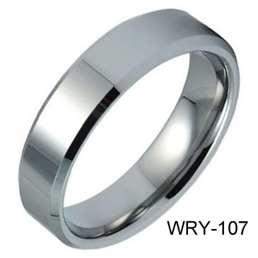 New White Tungsten Ring WRY-107