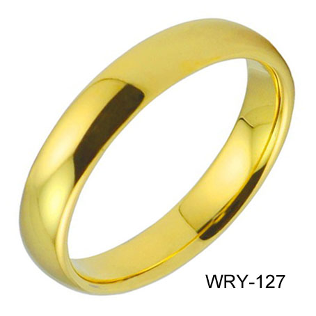 Gold Plated Tungsten Wedding Ring WRY-127