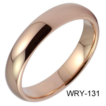 Rose  Gold Plated Tungsten Ring WRY-131