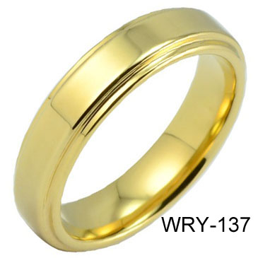 New fashion  Gold Plated Tungste Ring WRY-137