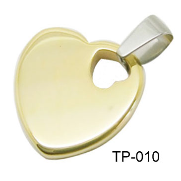 Fashion Heart-shaped Tungsten Pendant TP-010