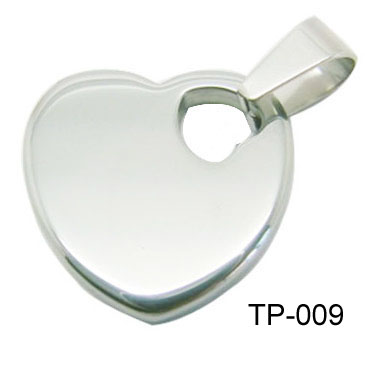 Fashion Heart-shaped Tungsten Pendant  TP-009
