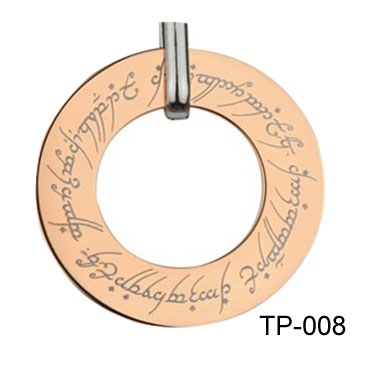 Gold Plated Tungsten Pendants  TP-008