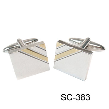 Fashion Gold Plated Square Cuff-links SC-383