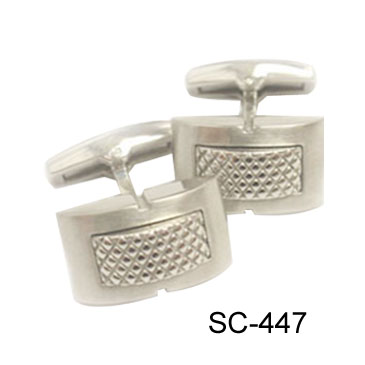 Fashion  Cuff-links with Grooves SC-447