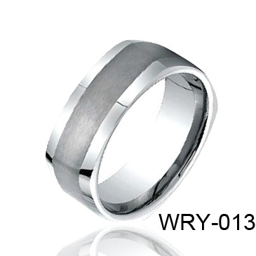 Facet and Brush Tungsteb Ring WRY-013
