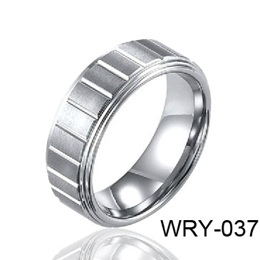 Edges and High Polish Tungsten Ring WRY-037