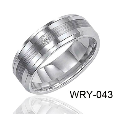 Edges&Brush Tungsten Ring WRY-043