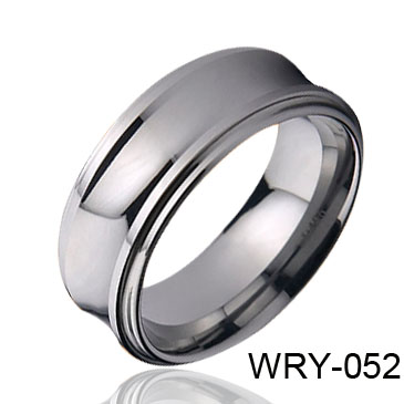 Concave and Edges Tungsten Ring WRY-052