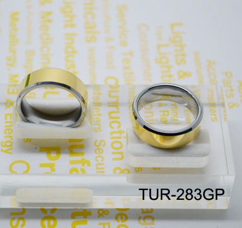 Gold Tungsten Ring 8mm
