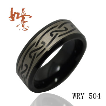 Celtic Tungsten ring WRY-504