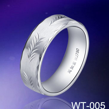 Beautiful White Tungsten Ring WT-005