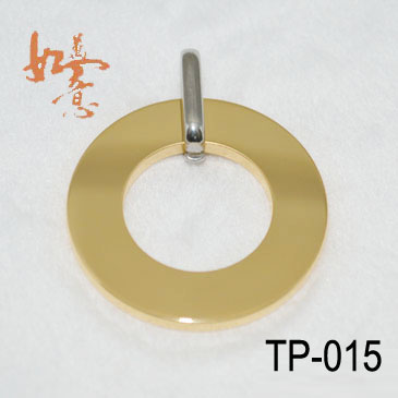 Blank Gold Tungsten Pendant TP-015