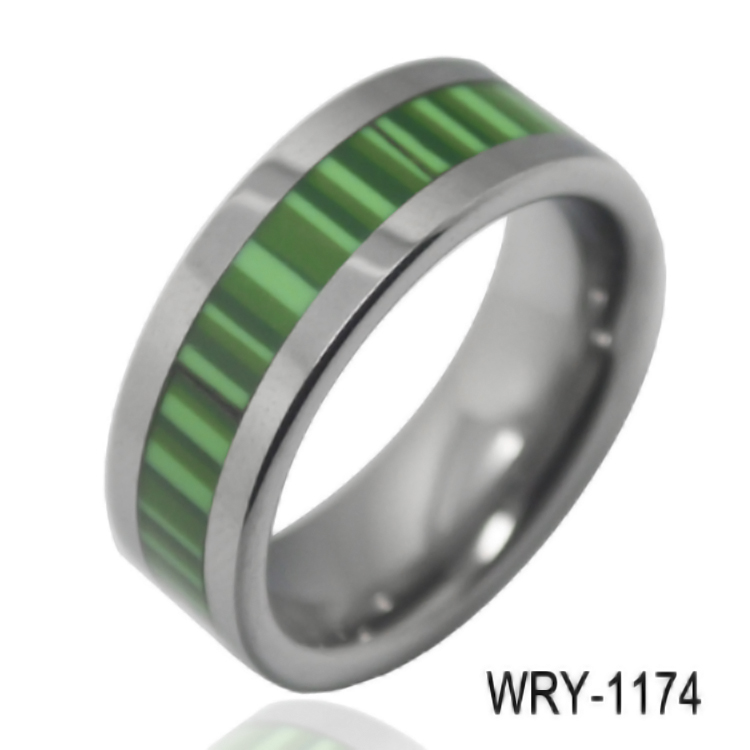 Special Inlay Tungsten Carbide Ring WRY-1174