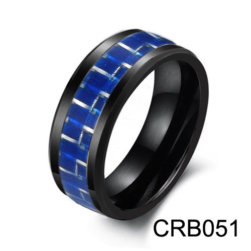 Carbon Fiber Black Ceramic Ring CRB051