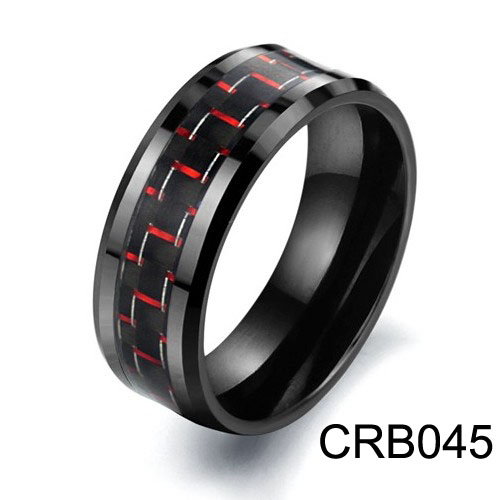 Carbon Fiber Black Ceramic Ring CRB045