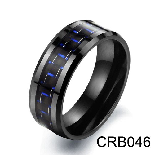 Carbon Fiber Black Ceramic Ring CRB046