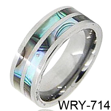 Shell inlay Tungsten Carbide Ring WRY-714