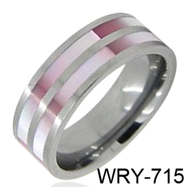 Shell inlay Tungsten Carbide Ring WRY-715