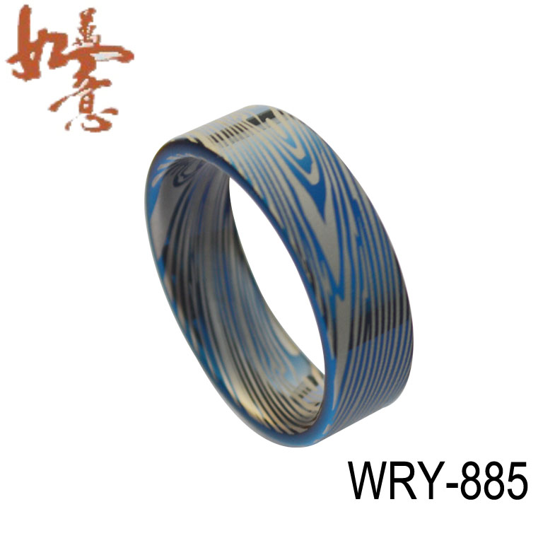 2014 New Damascus Tungsten Ring WRY-885