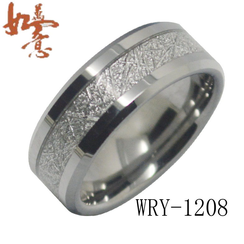 Inlay Tungsten Band Ring WRY-1208
