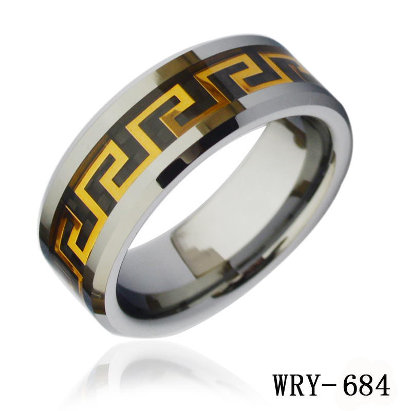 The Great Wall inlay Tungsten Ring