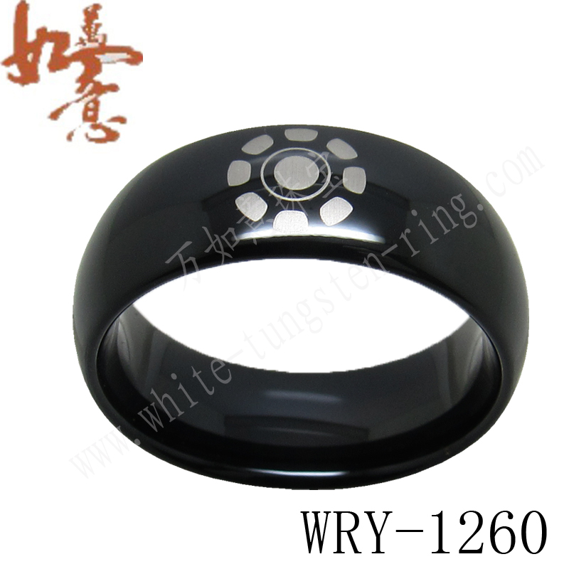 Iron Man Mark Black Tungsten Ring WRY-1260