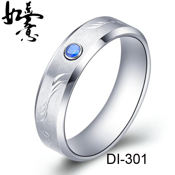 6mm Ladies Unique Carved Tungsten Ring DI-301