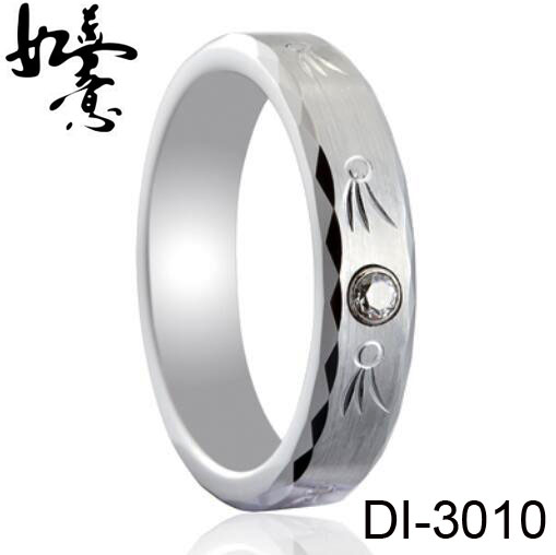 Womens Unique Tungsten Wedding Ring DI-3010