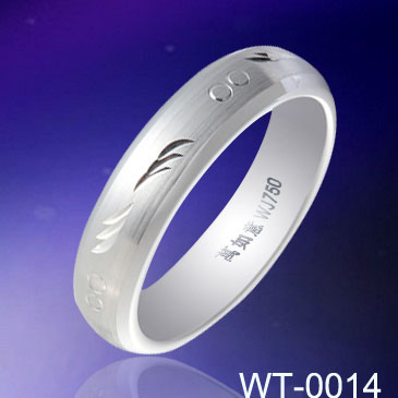 5mm Ladies White Tungsten Ring WT-0014