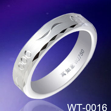 6mm Unique Carved Tungsten Ring WT-0016