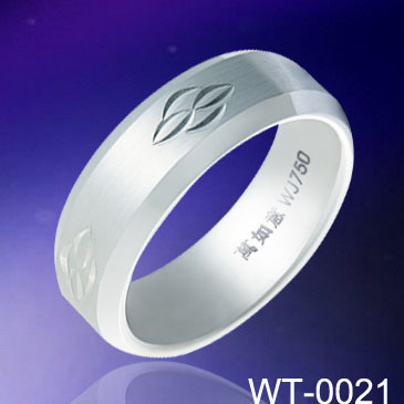 7mm Unique Carved Tungsten Band WT-0021