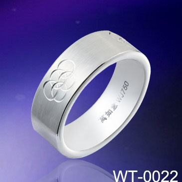 8mm 5 Circles Tungsten Ring WT-0022