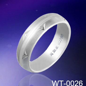 7mm Carved Unique Tungsten Ring WT-0026