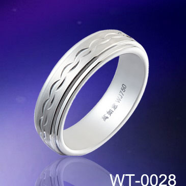 7mm Mens Unique Carved Tungsten Ring WT-0028