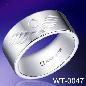 10mm Sunrise Carved Tungsten Ring WT-0047