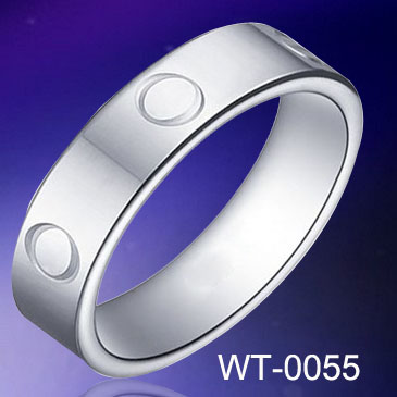 6mm Carved Unique Tungsten Ring WT-0055
