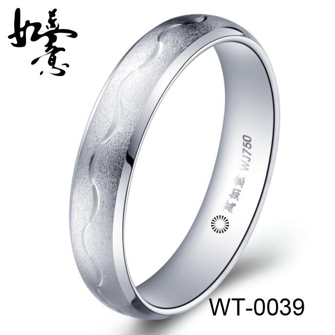 5mm Unique Carved Tungsten Ring WT-0039
