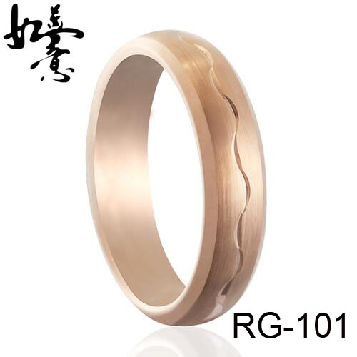 5mm Unique Carved Tungsten Ring RG-101