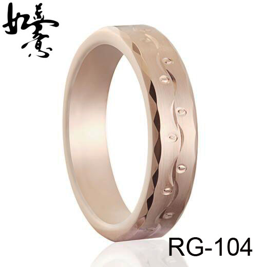 6mm Unique Carved Tungsten Ring RG-104