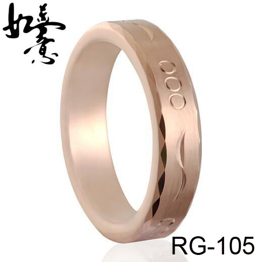 6mm Unique Carved Tungsten Ring RG-105