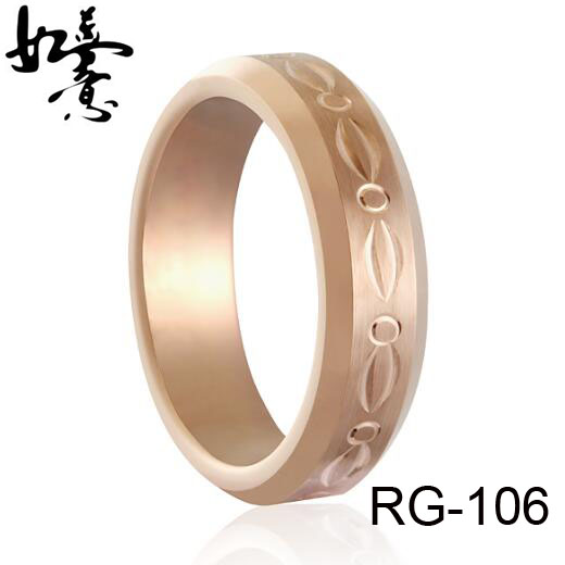 6mm Unique Carved Tungsten Ring RG-106