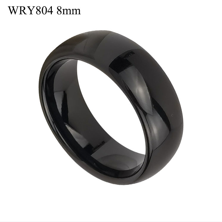 Simple Black Tungsten Ring