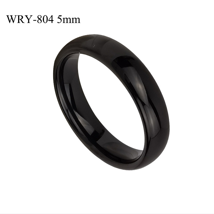 5mm Domed Black Tungsten Ring